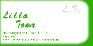 lilla toma business card